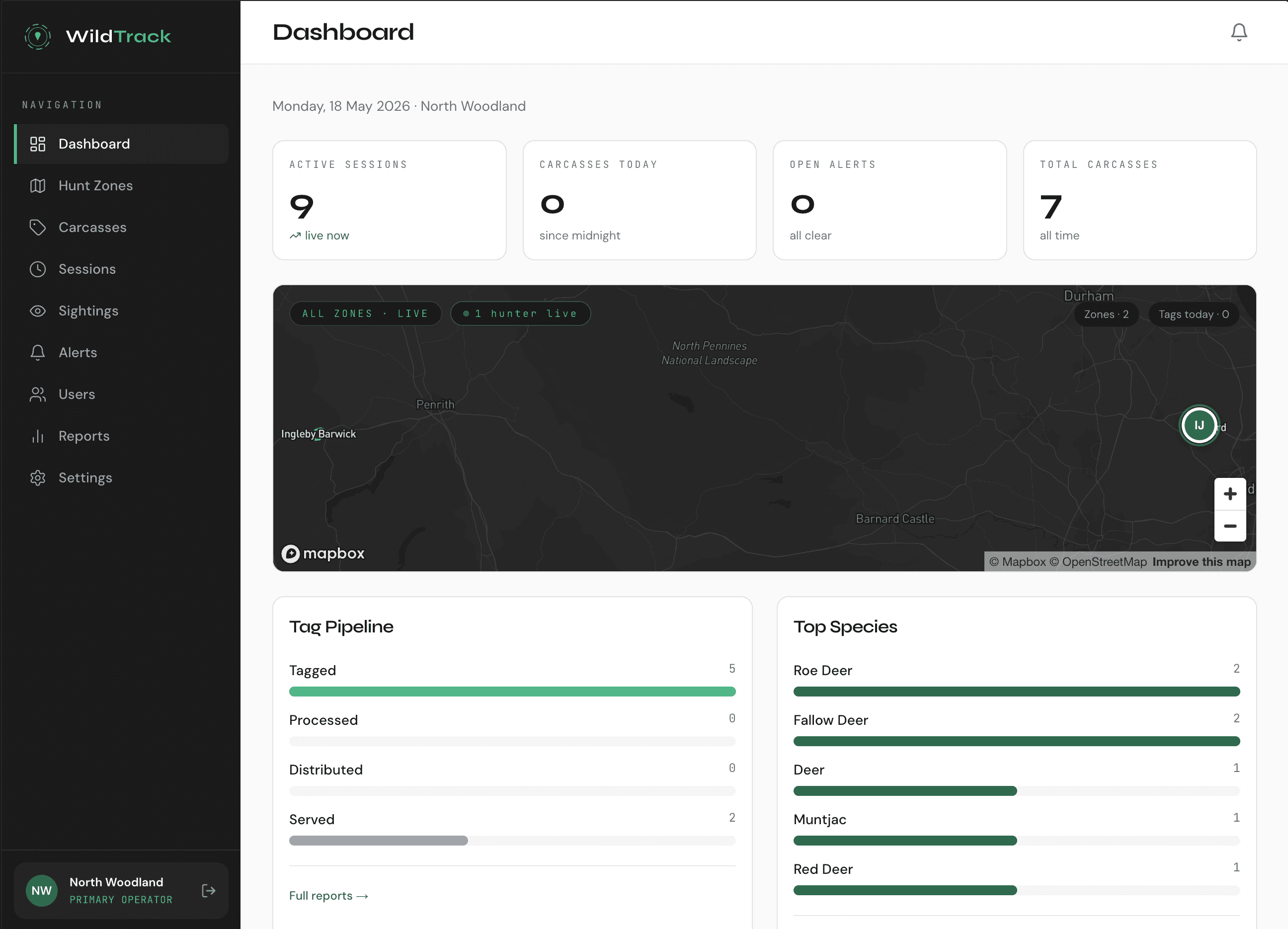 WildTrack screenshot